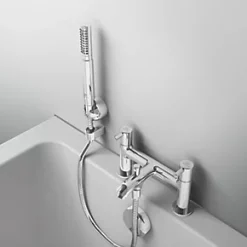 Cheapest ???? Ideal Standard Ceraline Basin Mixer & Bath Shower Mixer Pack ???? -Outlet Bathroom Taps Store 100RJ A4
