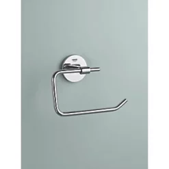 New ???? Grohe BauCosmopolitan Toilet Roll Holder StarLight Chrome ✔️ -Outlet Bathroom Taps Store 109XT A2