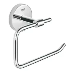 New ???? Grohe BauCosmopolitan Toilet Roll Holder StarLight Chrome ✔️