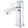 Best Sale ???? Swirl Brue Basin Mini Mono Mixer Tap with Clicker Waste Chrome ???? -Outlet Bathroom Taps Store 146PG P