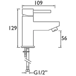 Budget ???? Bristan Blitz Mini Basin Mono Mixer Chrome ???? -Outlet Bathroom Taps Store 156GF A1