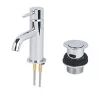 Outlet ✨ Swirl Ola Basin Mini Mono Mixer Tap with Clicker Waste Chrome ???? -Outlet Bathroom Taps Store 2215P P