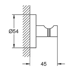 Deals ✨ Grohe Essentials Robe Hook Chrome ???? -Outlet Bathroom Taps Store 262JY A2