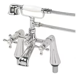 Discount ???? Swirl Deck-Mounted Bath Shower Mixer Tap ????