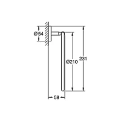 Wholesale ???? Grohe BauCosmopolitan Towel Ring StarLight Chrome ???? -Outlet Bathroom Taps Store 379XT A2