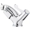 Brand new ???? Swirl Commercial Basin Mono Mixer Tap with Clicker Waste Chrome ⌛ -Outlet Bathroom Taps Store 383PG P