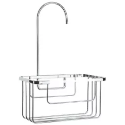 Deals ???? Croydex 1-Tier Hook-Over Shower Caddy Chrome ????