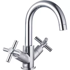 Outlet Bathroom Taps Store 10 Buy 👏 ETAL Oban Swan Neck Mono Basin Mixer Tap Polished Chrome 😉