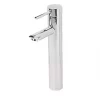 New ???? Swirl Essential Bathroom Basin Tall Mono Mixer Tap with Clicker Waste Chrome ✔️ -Outlet Bathroom Taps Store 44454 P