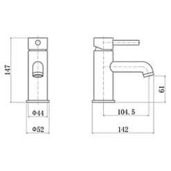 Hot Sale ???? ETAL Bounce Mono Basin Mixer Tap Brushed Brass ???? -Outlet Bathroom Taps Store 581KG A1