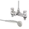 Cheap ???? Swirl Contract Deck-Mounted Metal Head Bath Shower Mixer Tap ???? -Outlet Bathroom Taps Store 61344 P