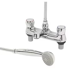 Cheap ???? Swirl Contract Deck-Mounted Metal Head Bath Shower Mixer Tap ????