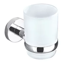 Promo ⌛ Aqualux Perth Tumbler Holder with Glass Chrome ????