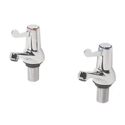 Deals ✔️ 1/4 Turn Bath Taps Pair Chrome ????