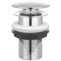 New ???? Swirl Caldew Mini Basin Mono Mixer with Clicker Waste Silver ???? -Outlet Bathroom Taps Store 674PG A5