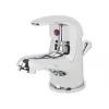 Outlet ???? Swirl Mini Bathroom Basin Mixer Tap with Pop-Up Waste Chrome ⭐ -Outlet Bathroom Taps Store 72644 P