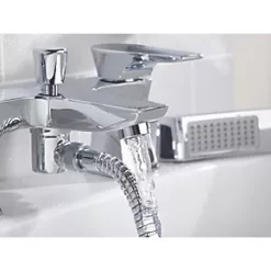 Brand new ???? Bristan Hourglass Deck-Mounted Bath Shower Mixer Tap ⌛ -Outlet Bathroom Taps Store 737RH A2