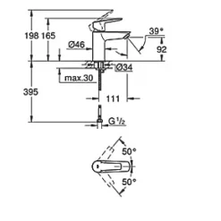 Hot Sale ⌛ Grohe Quickfix Start Basin Mixer ✨ -Outlet Bathroom Taps Store 755XT A4