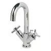 Budget ???? Swirl Minimalist Bathroom Basin Mono Mixer Tap with Pop-Up Waste Chrome ???? -Outlet Bathroom Taps Store 80412 P