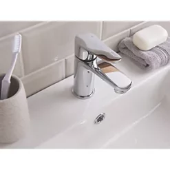 Cheap ???? Bristan Ertz Basin Mixer with Clicker Waste Chrome ???? -Outlet Bathroom Taps Store 825JK A3