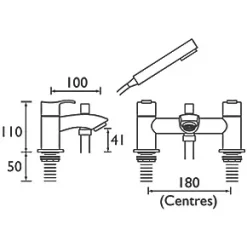 Cheapest ???? Bristan Capri Deck-Mounted Bath Shower Mixer Tap ❤️ 5 Cheapest ???? Bristan Capri Deck-Mounted Bath Shower Mixer Tap ❤️ -Outlet Bathroom Taps Store 852GF A1
