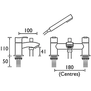 Cheapest ???? Bristan Capri Deck-Mounted Bath Shower Mixer Tap ❤️ 4 Cheapest ???? Bristan Capri Deck-Mounted Bath Shower Mixer Tap ❤️ - Image 2