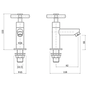 New ???? ETAL Oban Bathroom Basin Taps ???? 4 New ???? ETAL Oban Bathroom Basin Taps ???? - Image 2