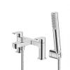 Best Sale ???? Swirl Sheppey Deck-Mounted Dual-Lever Bath Shower Mixer ✔️ -Outlet Bathroom Taps Store 895PG P